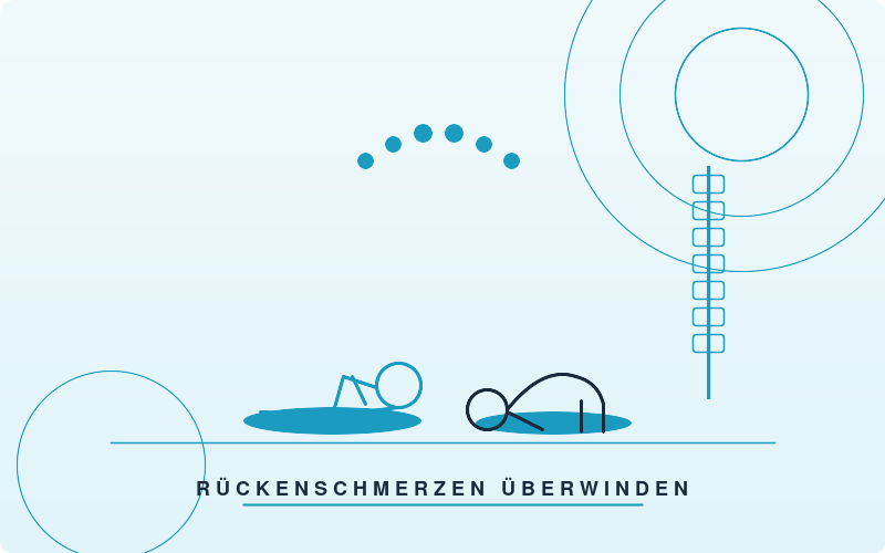 Rückenübungen Illustration – Rückenschmerzen lindern mit Heimübungen